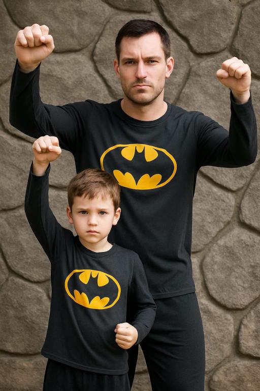 480 PIJAMA LONGO INFANTIL  MASCULINO PRETO