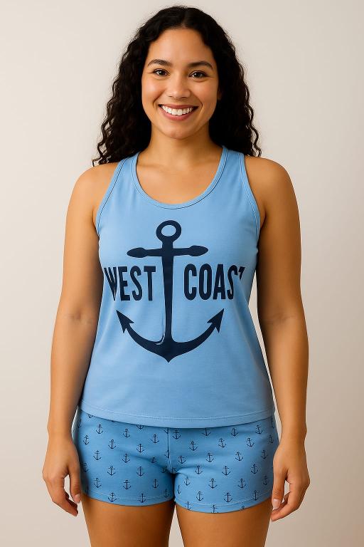 702 PIJAMA REGATA ESTAMPADO - WEST COST