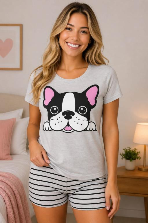 711 PIJAMA MANGA CURTA - BULLDOG