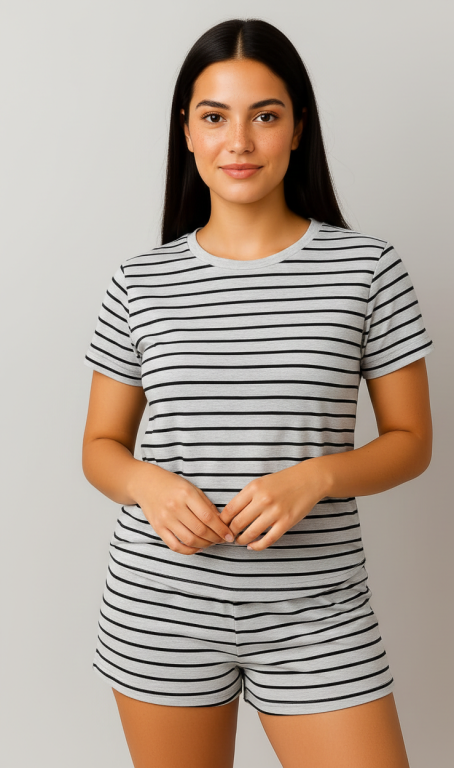 712 PIJAMA MANGA CURTA - LISTRAS