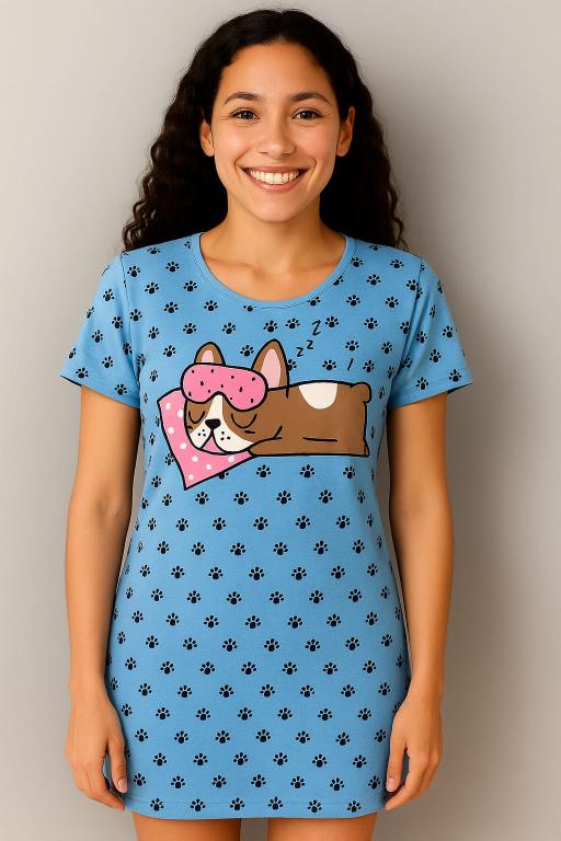 717 CAMISÃO MANGA CURTA - DORMINHOCO