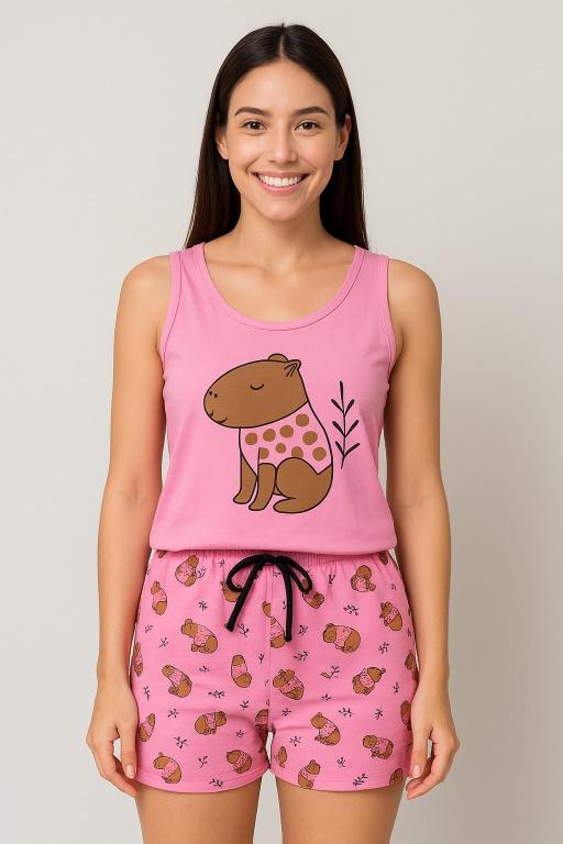 744 PIJAMA REGATA CAPIVARA