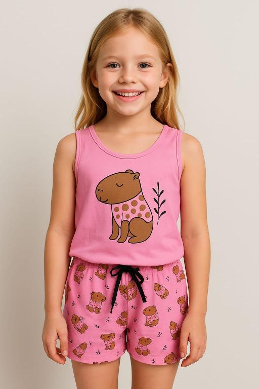 745 PIJAMA REGATA INFANTIL CAPIVARA
