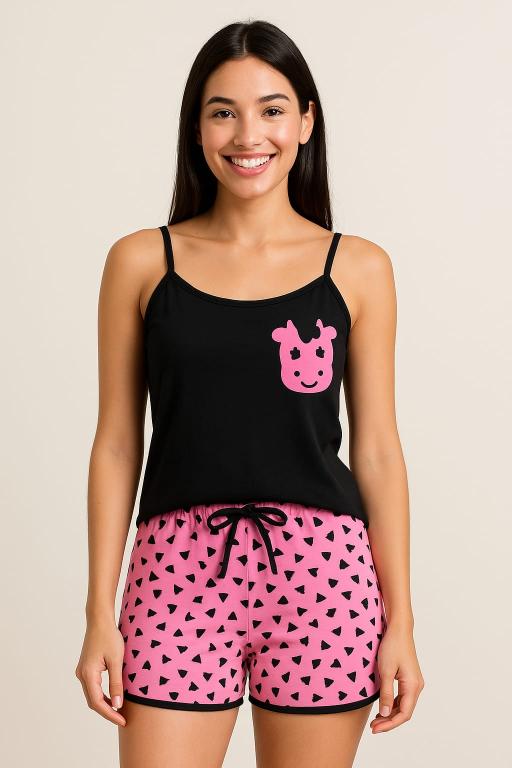 742 PIJAMA ALCINHA VACA