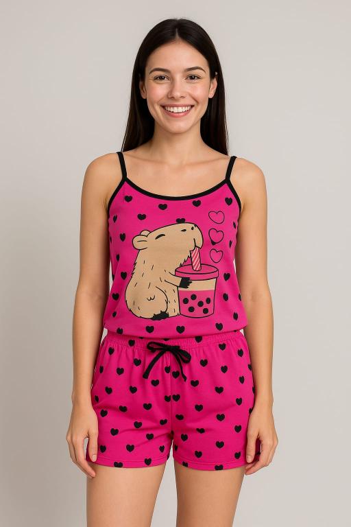 741 PIJAMA ALCINHA CAPIVARA