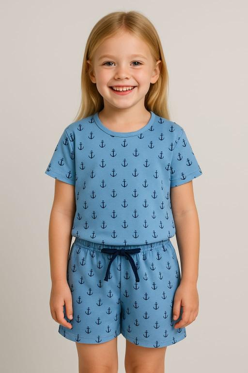 752 PIJAMA INFANTIL MEIA MANGA FEMININO - ANCORA