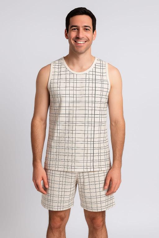 757 PIJAMA REGATA MASCULINO ADULTO - LOVE