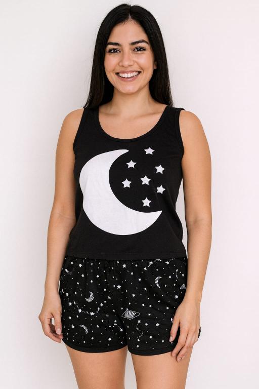 768 PIJAMA ADULTO FEMININO REGATA - LUNAR