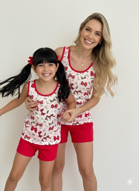 1008 PIJAMA REGATA INFANTIL - LAÇO