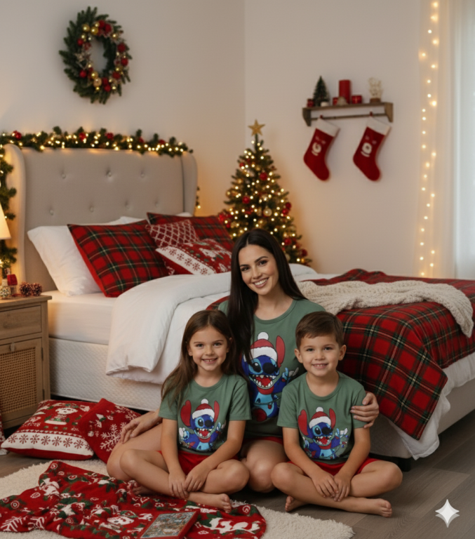 457 PIJAMA MANGA CURTA-VERDE