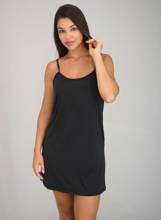 655 CAMISOLA ALCINHA LIGANETE - PRETO