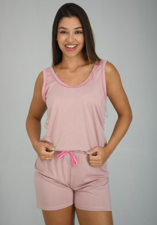 651 PIJAMA REGATA MALHA PV - NUDE