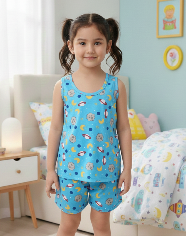 653 PIJAMA REGATA FEMININO - PLANETA TURQUESA