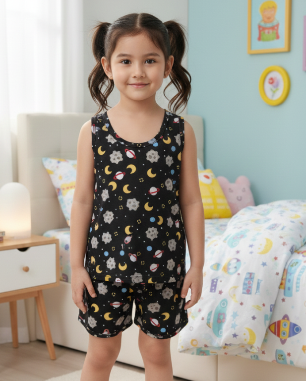 653 PIJAMA REGATA FEMININO - PLANETA PRETO