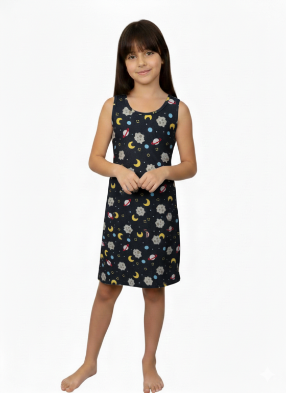 1027 CAMISOLA INFANTIL SUEDE ESTAMPADO
