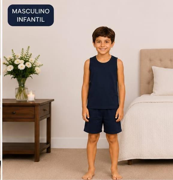811 PIJAMA MASCULINO INFANTIL REGATA- MARINHO