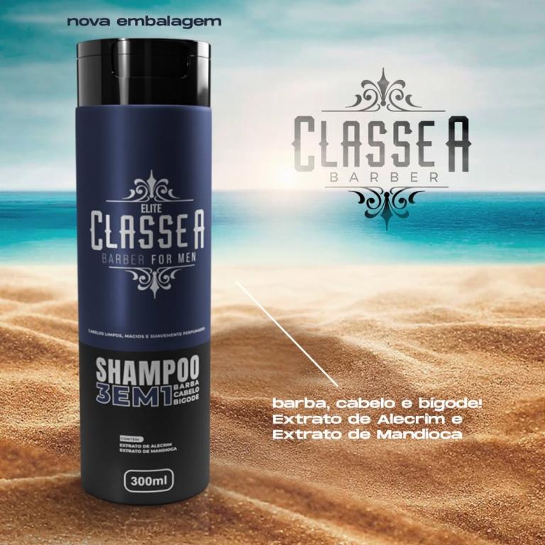 SHAMPOO 3 EM 1 BARBA CABELO E BIGODE 300ML