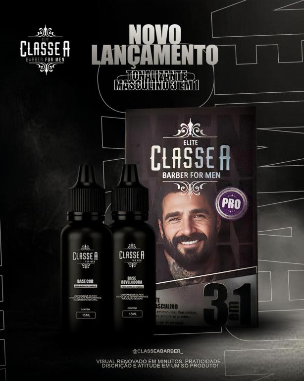 TONALIZANTE CAPILAR 3EM1 CLASSE A BARBER 60ML