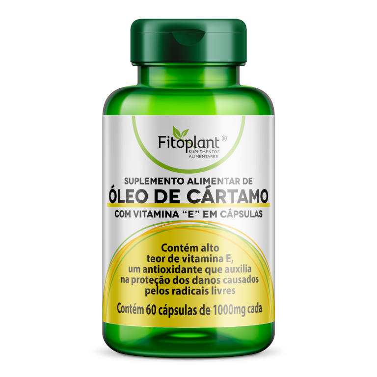 ÓLEO DE CÁRTAMO 1340 MG 60 CAPS (COM VITAMINA E)  FITOPLANT