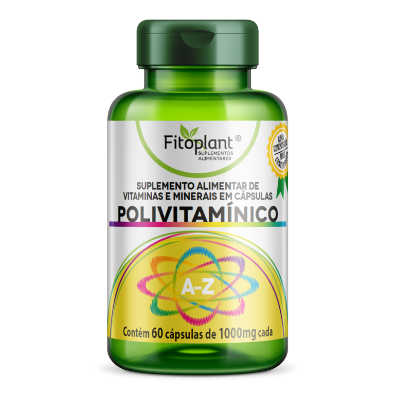 POLIVITAMÍNICO 1000 mg 60 CAPS  FITOPLANT