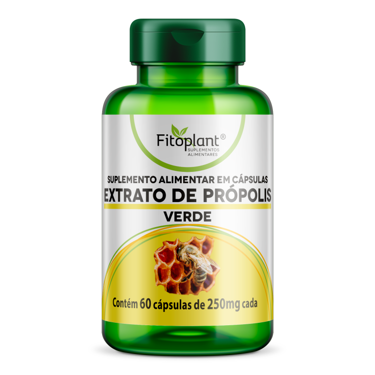 EXTRATO DE PRÓPOLIS VERDE 500mg 60caps  FITOPLANT