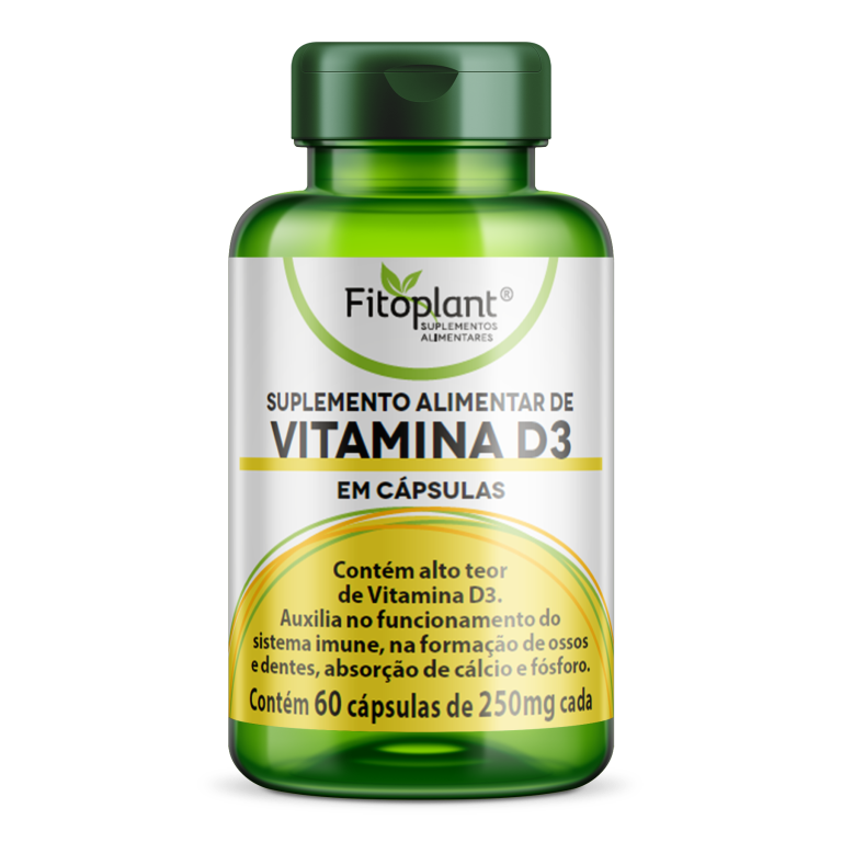 VITAMINA D3 2000UI 380mg 60caps  FITOPLANT