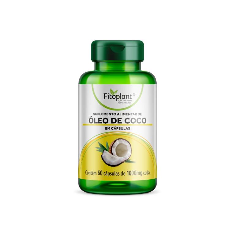 ÓLEO DE COCO 1340mg 60caps FITOPLANT