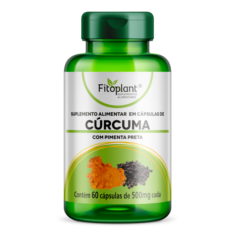CÚRCUMA COM PIMENTA PRETA 600mg 60caps  FITOPLANT