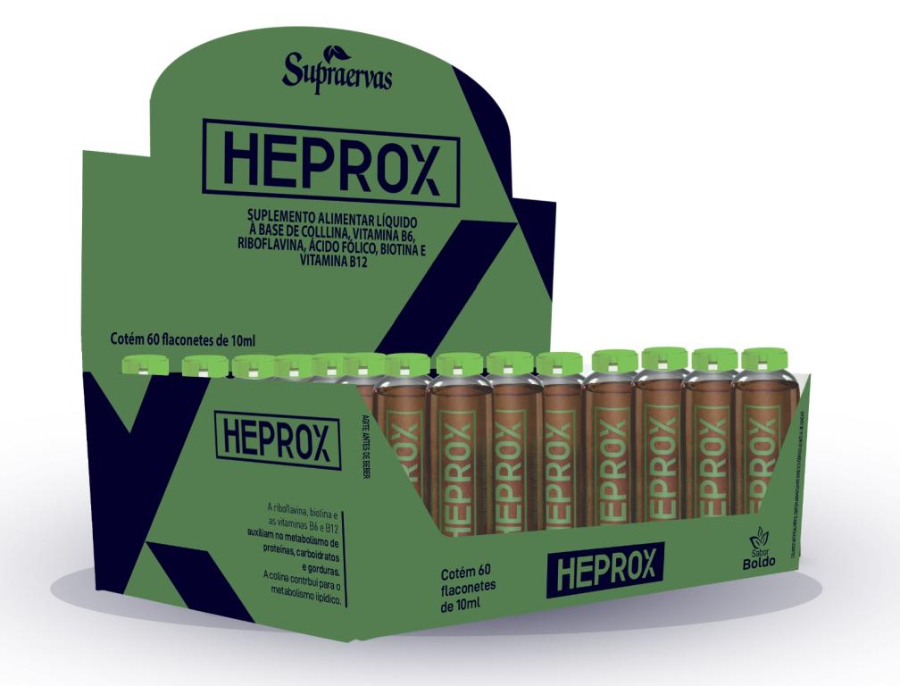 FLACONETE HEPROX (ALCACHOFRA E BOLDO) DP COM 60un 10ml