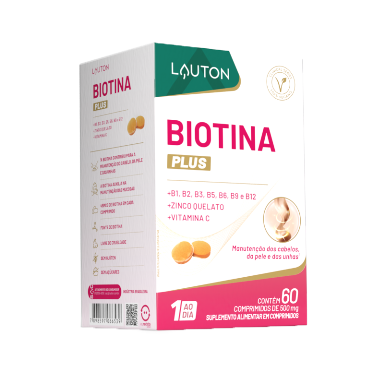 BIOTINA PLUS 60CÁPS 45mcg (1 ao dia) LAUTON