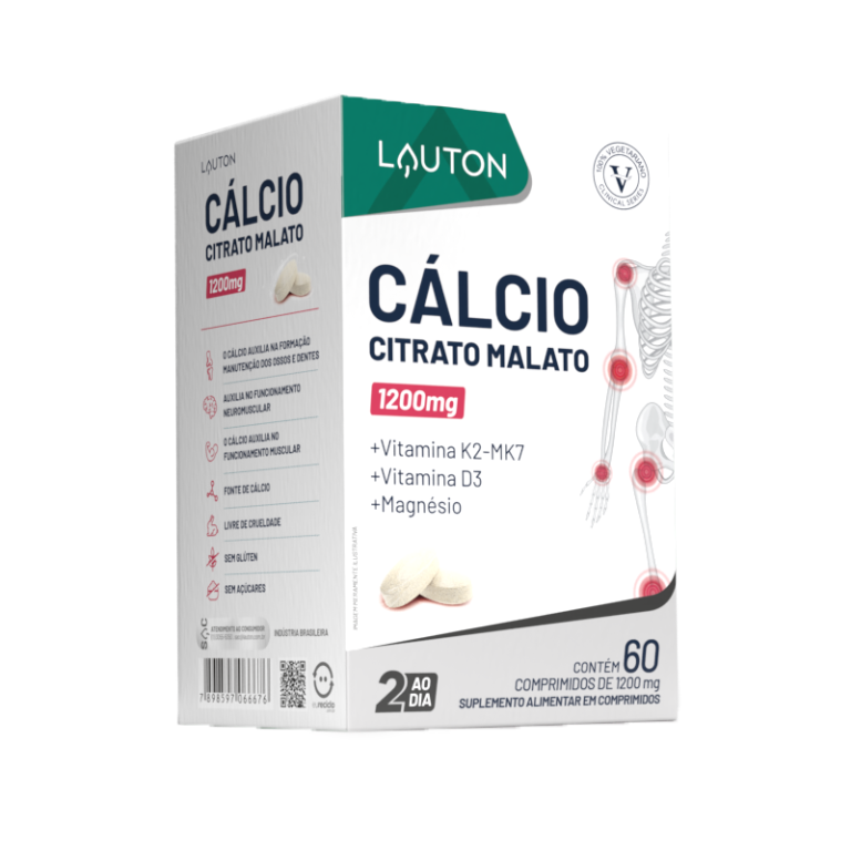 CALCIO CITRATO MALATO 1200mg 60 COMPRIMIDOS LAUTON