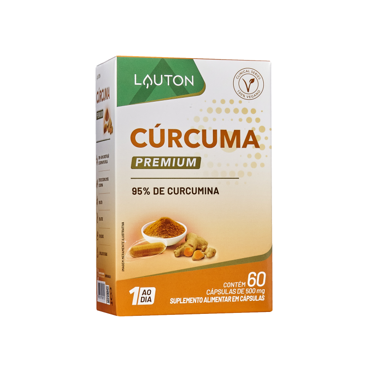 CÚRCUMA PREMIUM 95% CURCUMINA 500mg  60caps(1ao dia)LAUTON