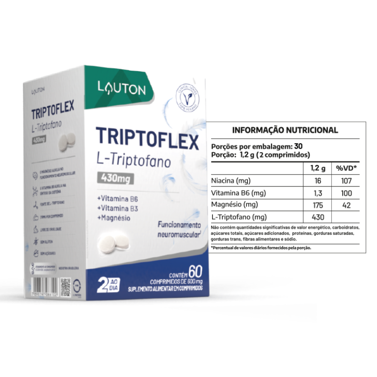 TRIPTOFLEX (L-TRIPTOFANO) 215 POR COMPRIMIDO 60 COMPRIMIDOS LAUTON