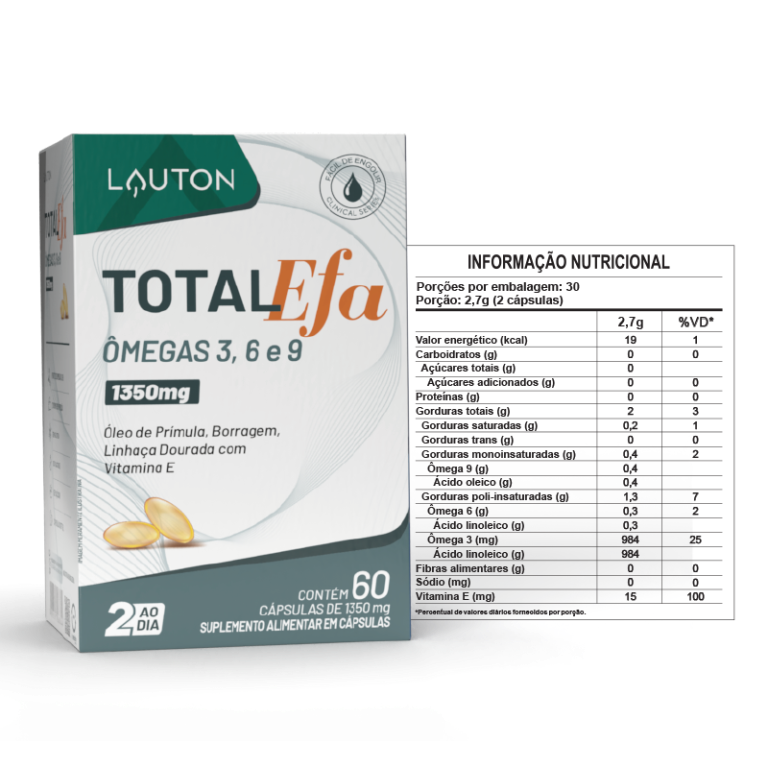 TOTAL EFA 1000mg 60caps (ÔMEGAS 3-6-9) LAUTON