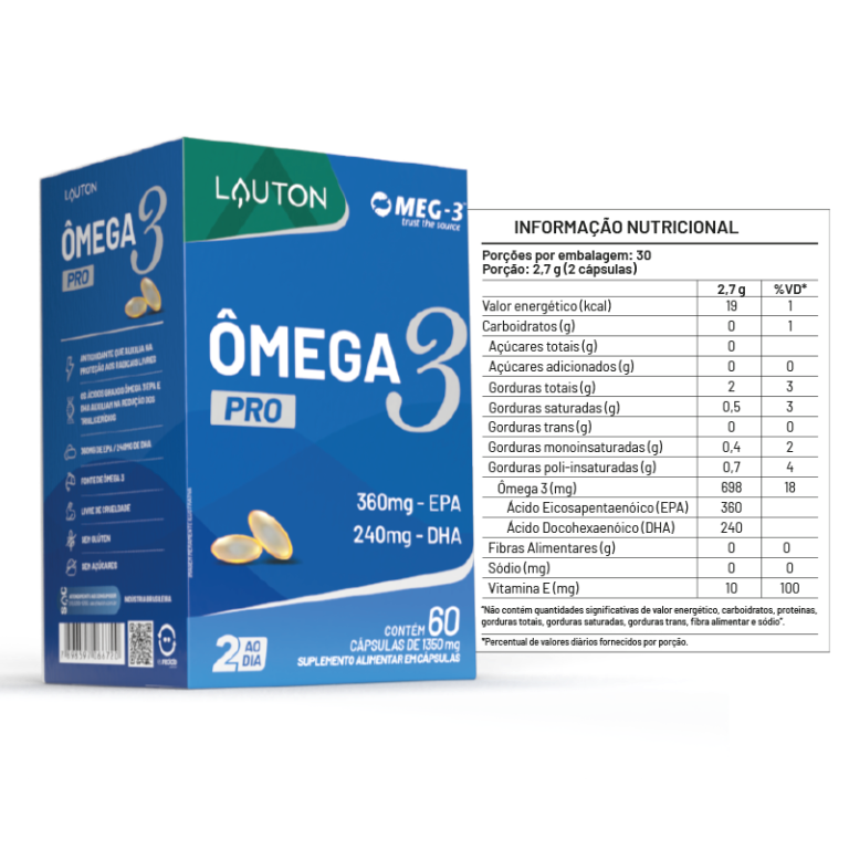 ÔMEGA 3 PRO 60caps LAUTON