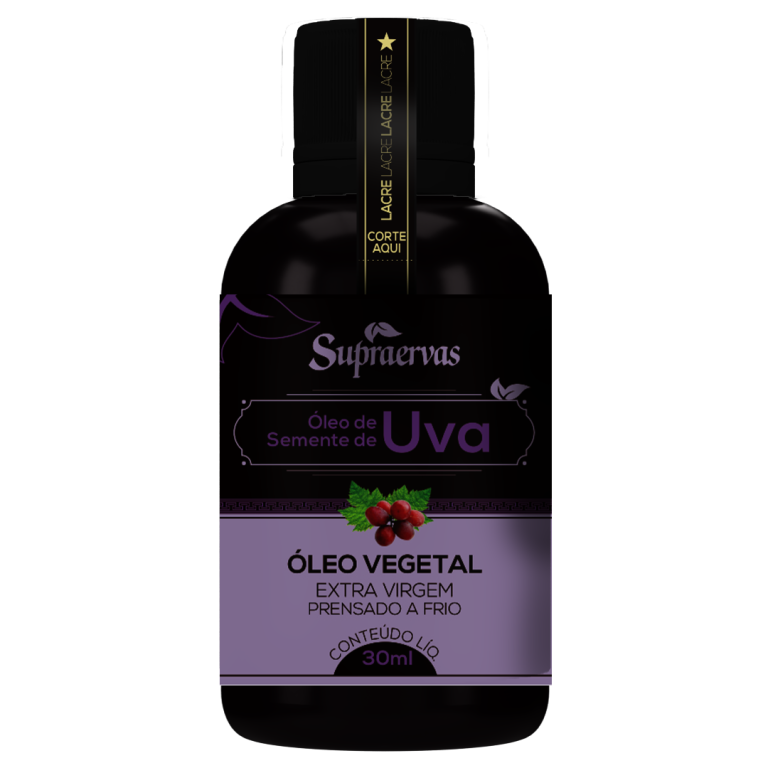 ÒLEO VEGETAL DE SEMENTE DE UVA 30ml