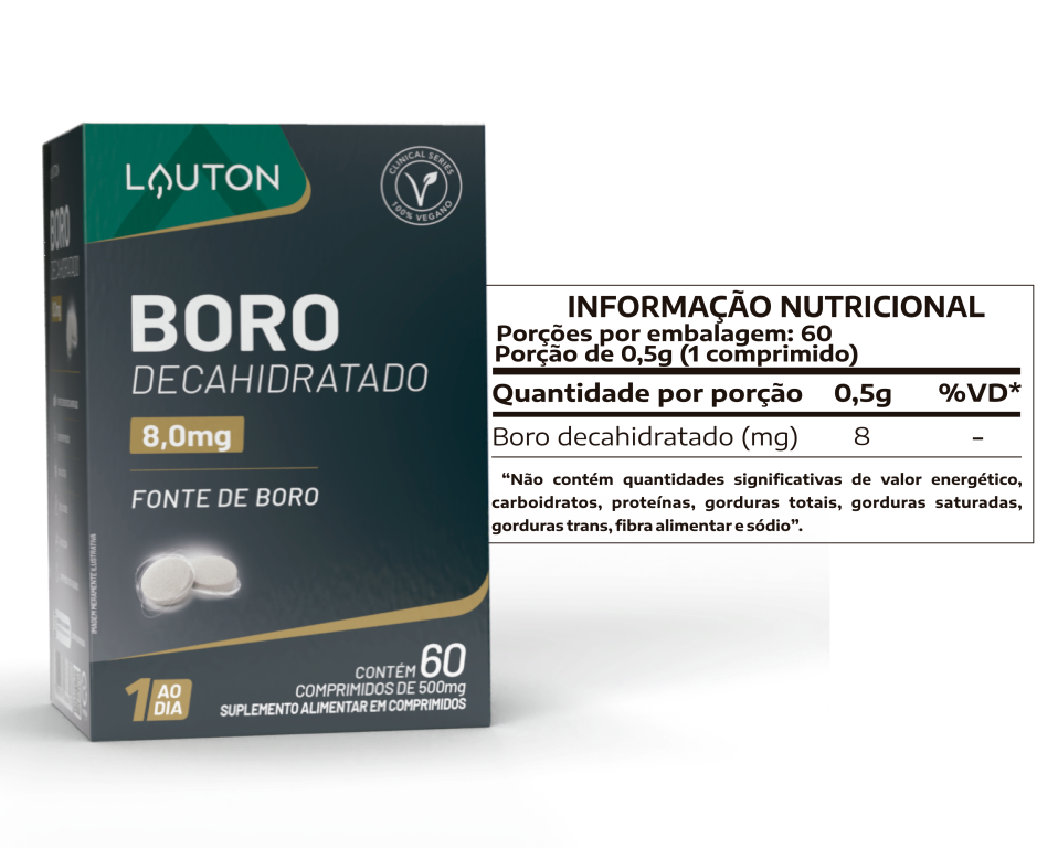 BORO DECAHIDRATADO 8mg 60 COMPRIMIDOS (1 AO DIA) LAUTON