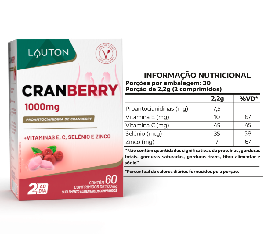 CRANBERRY PREMIUM 100mg 60 COMPRIMIDOS LAUTON