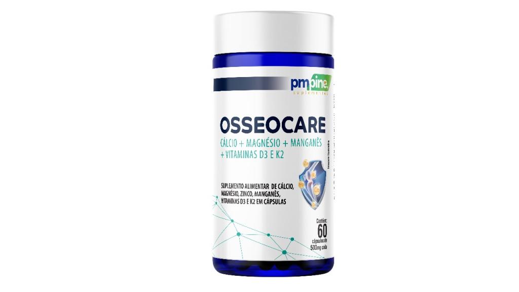 OSSEOCARE (CÁLCIO+D3+K2+MAGNÉSIO+ZINCO+MAGANÊS) 500mg 60caps