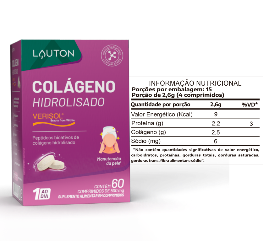 COLÁGENO VERISOL 650mg 60 COMPRIMIDOS LAUTON