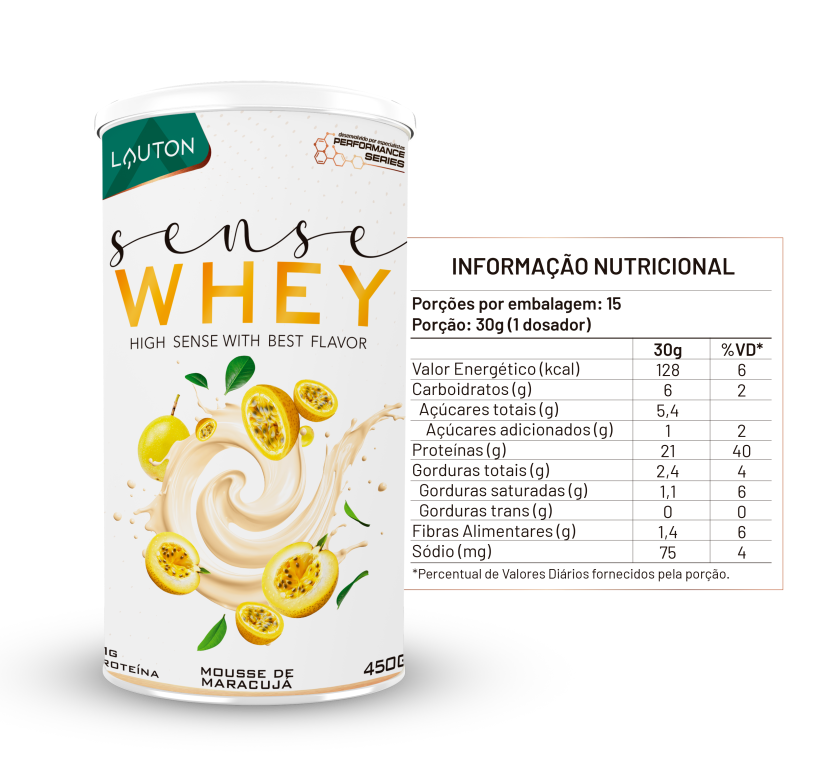 WHEY MOUSSE DE MARACUJÁ 450g (21g PROTEÍNA) LAUTON