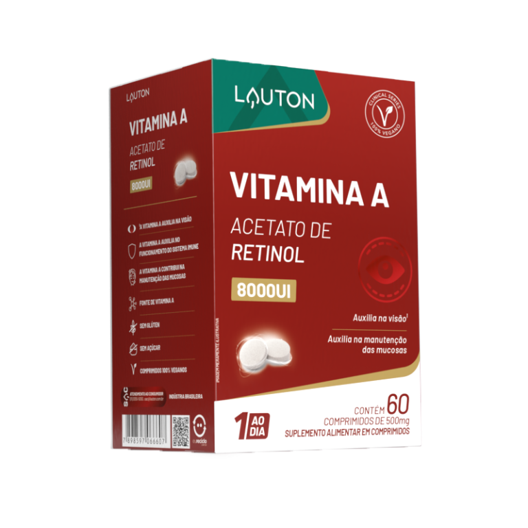 VITAMINA A 8000UI 60 COMPRIMIDOS (1 AO DIA) LAUTON