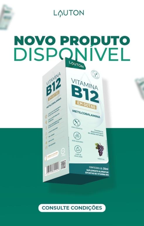 VITAMINA B12 GOTAS PREMIUM 30ml ( sabor uva) LAUTON