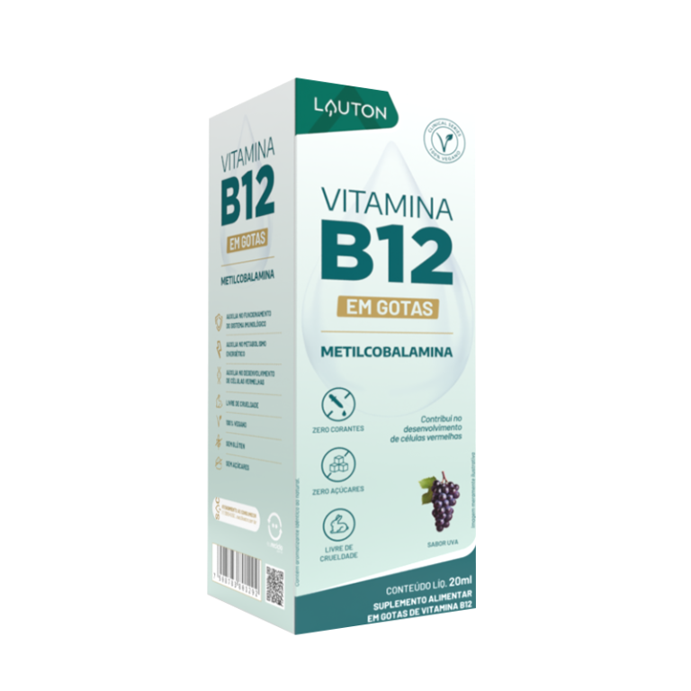 VITAMINA B12 GOTAS PREMIUM 30ml ( sabor uva) LAUTON