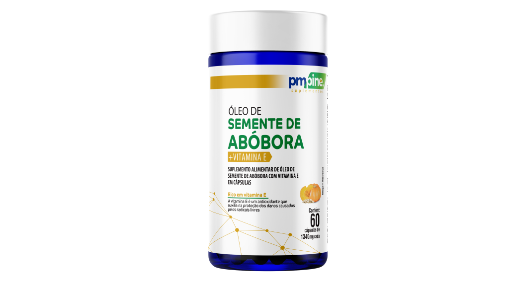 ÓLEO DE SEMENTE DE ABÓBORA COM VITAMINA E 1340mg 60caps PMPINE