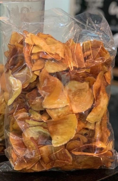 CHIPS DE BATATA DOCE SALGADA  500g (R$49,90 o Kg)