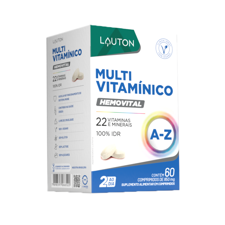 MULTI VITAMÍNICO 100% IDR LAUTO (VEGANO)