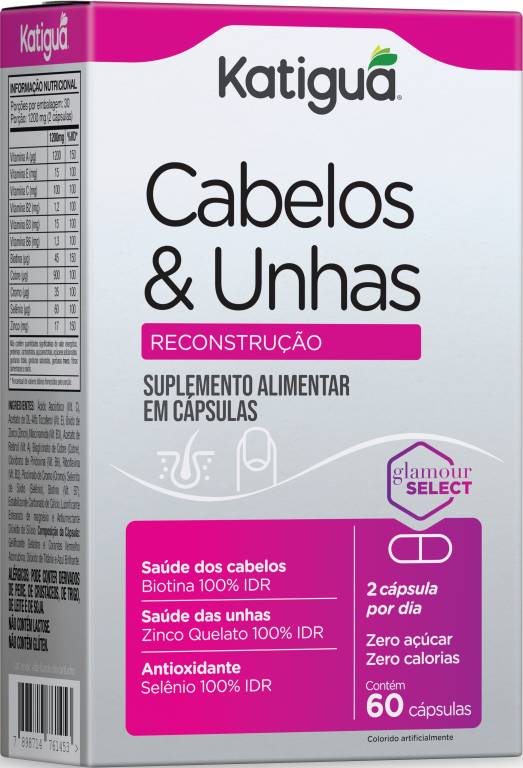 CABELOS E UNHAS 60 CAPS KATIGUA