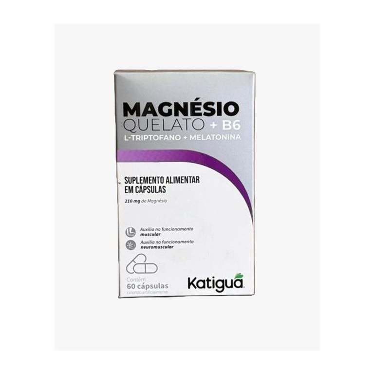 MAGNESIO QUELATO 210MG+TRIP+MELAT 60CAPS KATIGUA