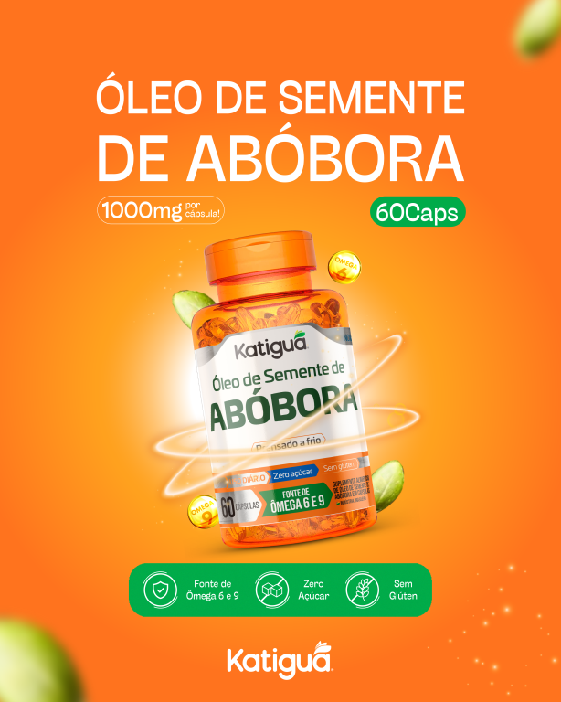 OLEO DE SEMENTE DE ABOBORA 1000G 60CAPS KATIGUA